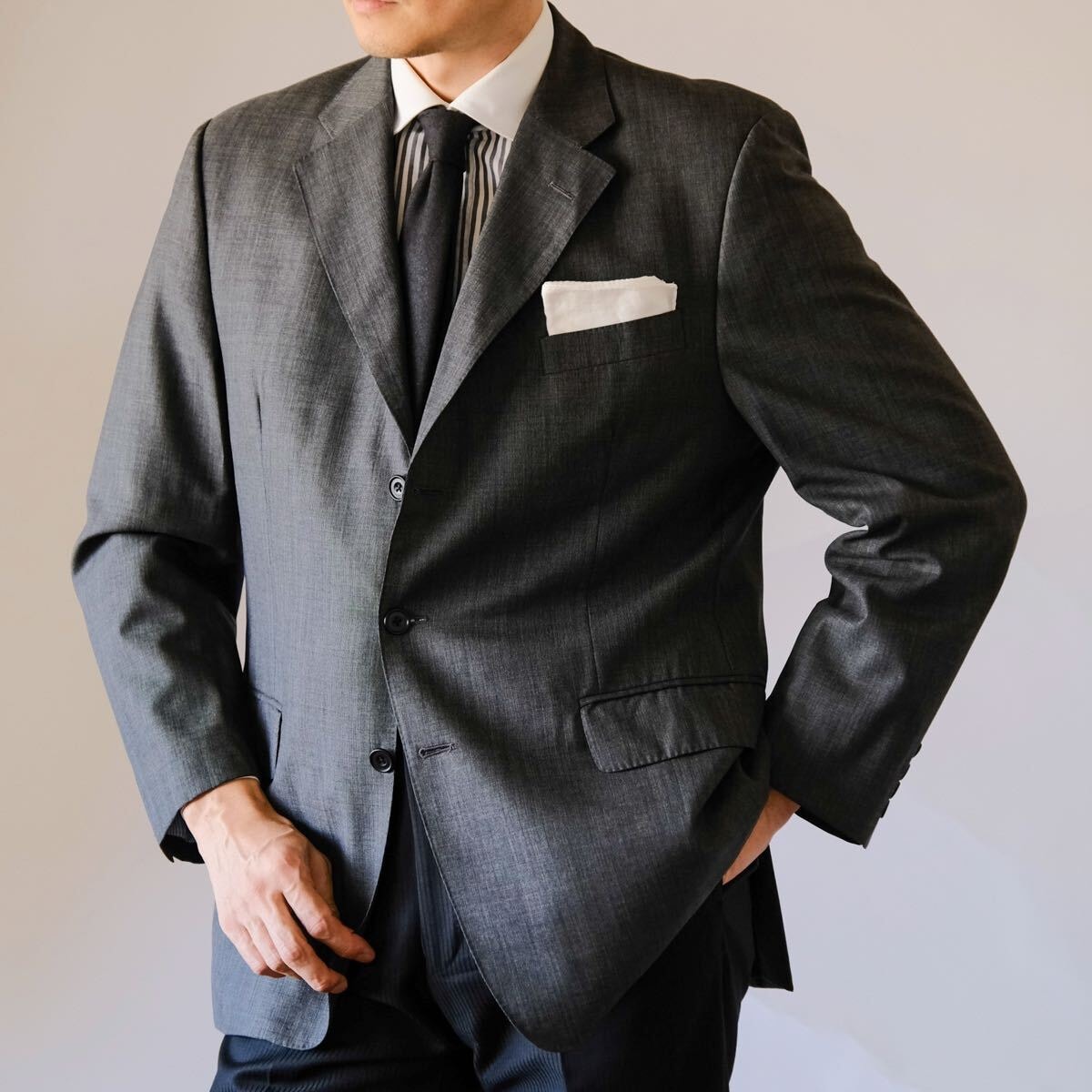 英国製dunhillダンヒルシャークスキングレージャケットTRAVELLER54