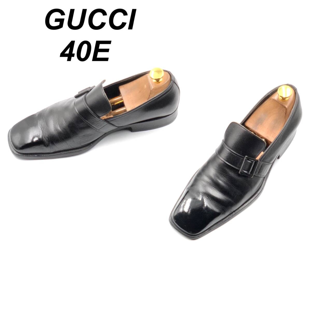 傷や汚れあり】即決 GUCCI グッチ 25cm 40E 101749 メンズ