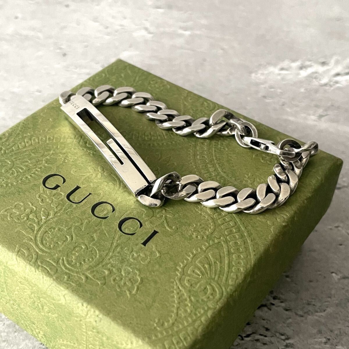 A*B様 【オークション実施中！】GUCCI シルバーチェーンブレスレット 