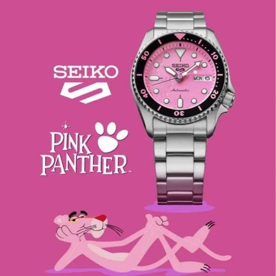 【限定】セイコー5スポーツ SKX series ピンクパンサー SBSA321