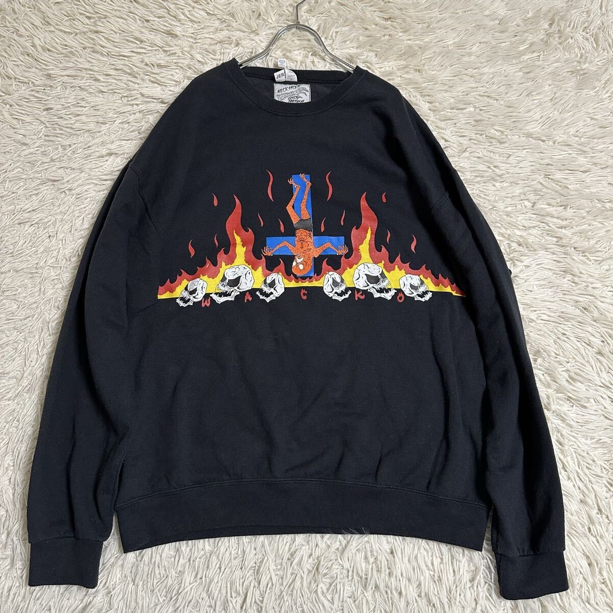 希少【WACKOMARIA】JERZEES コラボ トレーナー XL ブラック