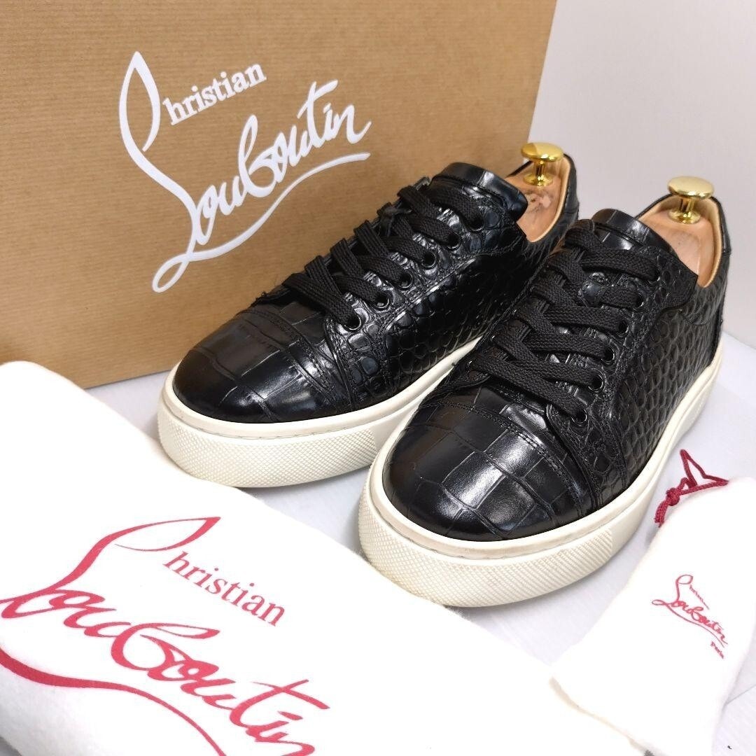 Christian Louboutin 　スニーカー 　クロコ型押し クリスチャン ルブタン