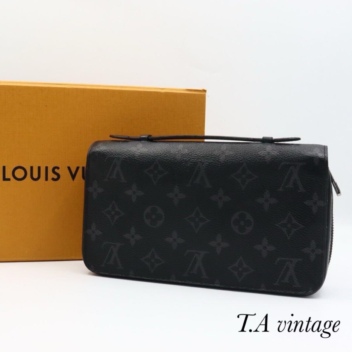 LOUIS VUITTON 美品　ルイ　ヴィトン　エクリプス　ジッピーXL 長財布　M61698