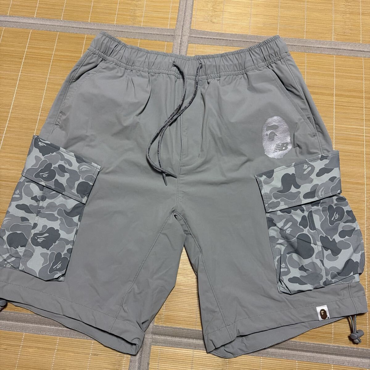 A BATHING APE Shark Garment Dye Relaxed Fit Denim Shorts 