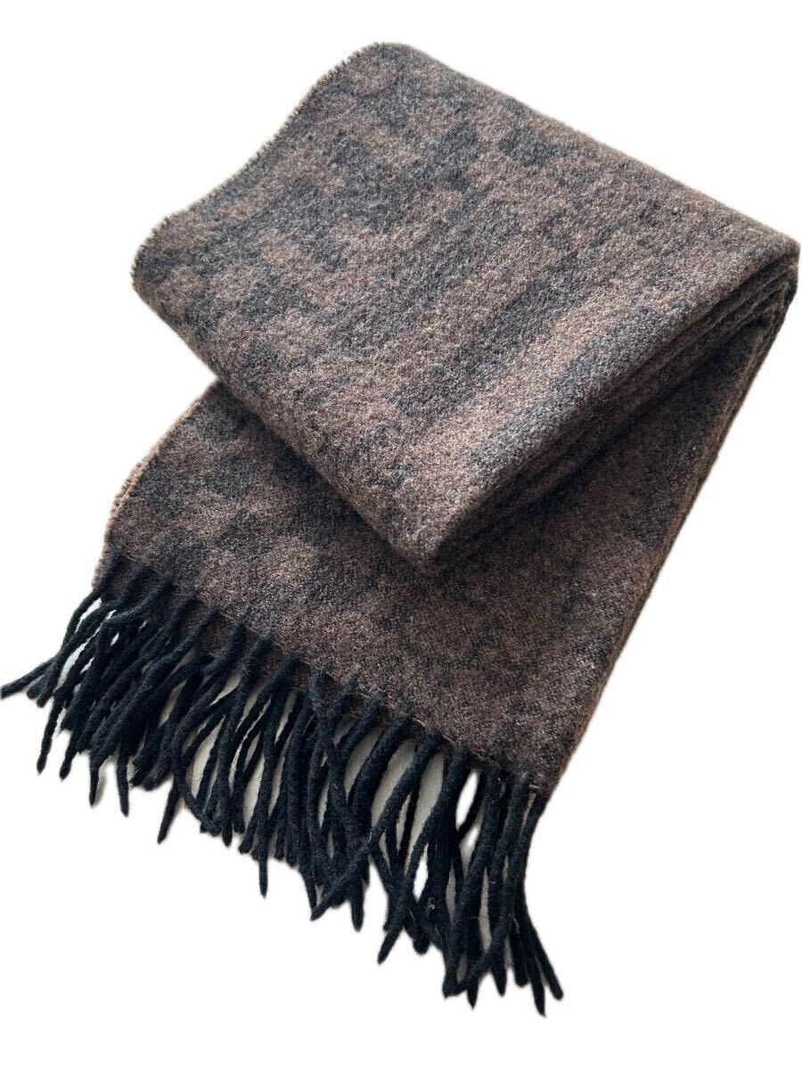 B (目立った傷や汚れなし)】FENDI フェンディ ズッカ柄 マフラー