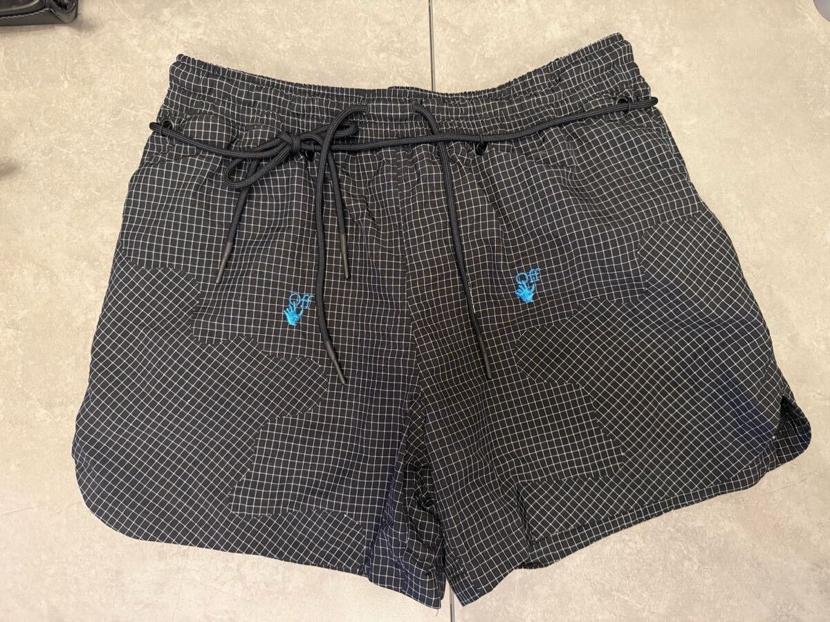 新品未使用 NIKE × OFF-WHITE WOVEN SHORT ナイキ オフホワイト NRG CL ウーブン ショートパンツ DN1703-010 サイズ M