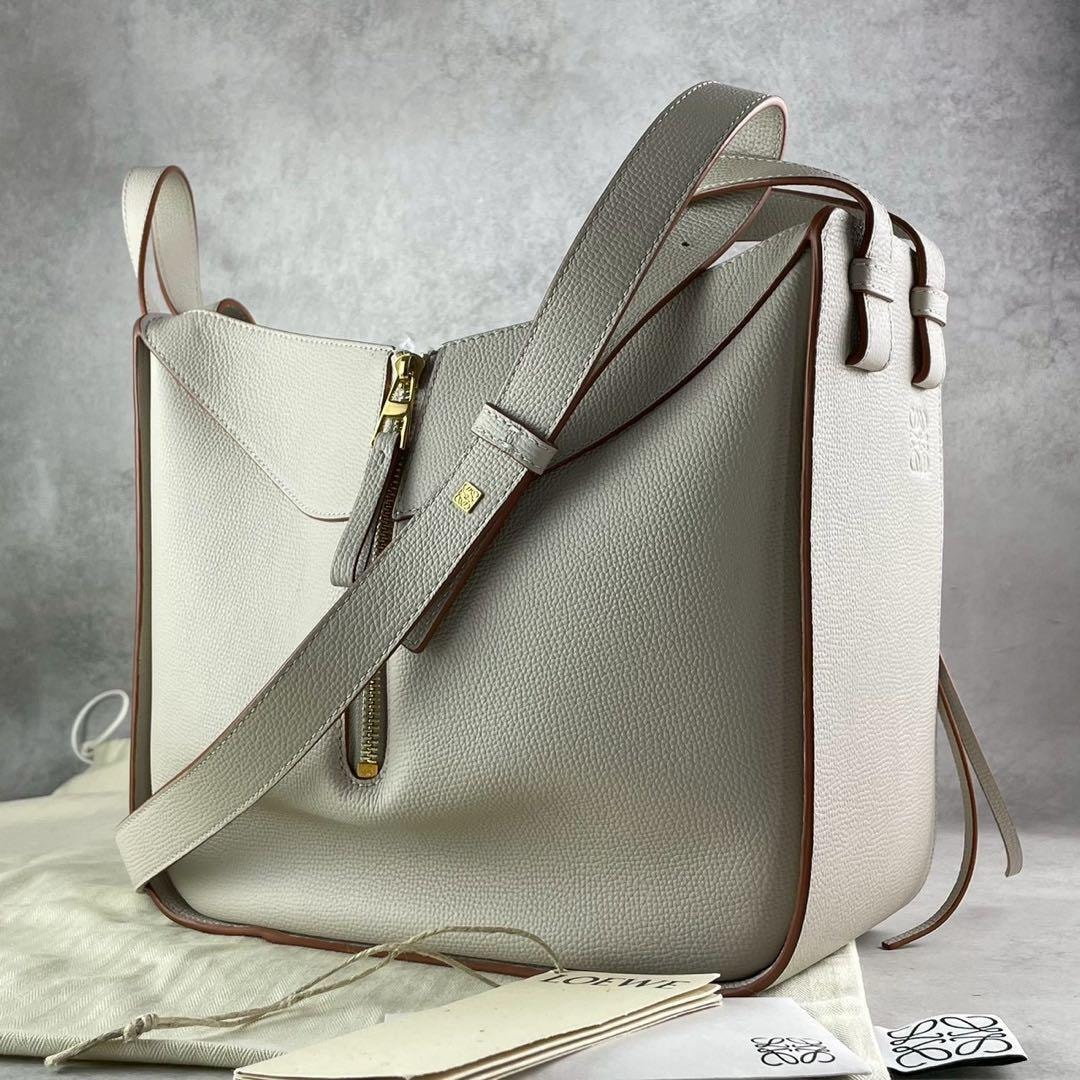 未使用　LOEWE　ロエベ　ショルダーバッグ　2way　ハンモック　スモール　ベージュ