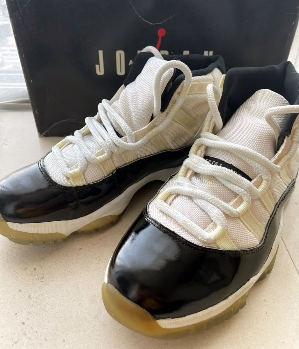 【観賞用/オリジナル】NIKE AIR JORDAN 11 WHITE-BLACK CONCORD (1996) ナイキ　エアジョーダン 11（1996購入） 27.5cm スニーカー NIKE 