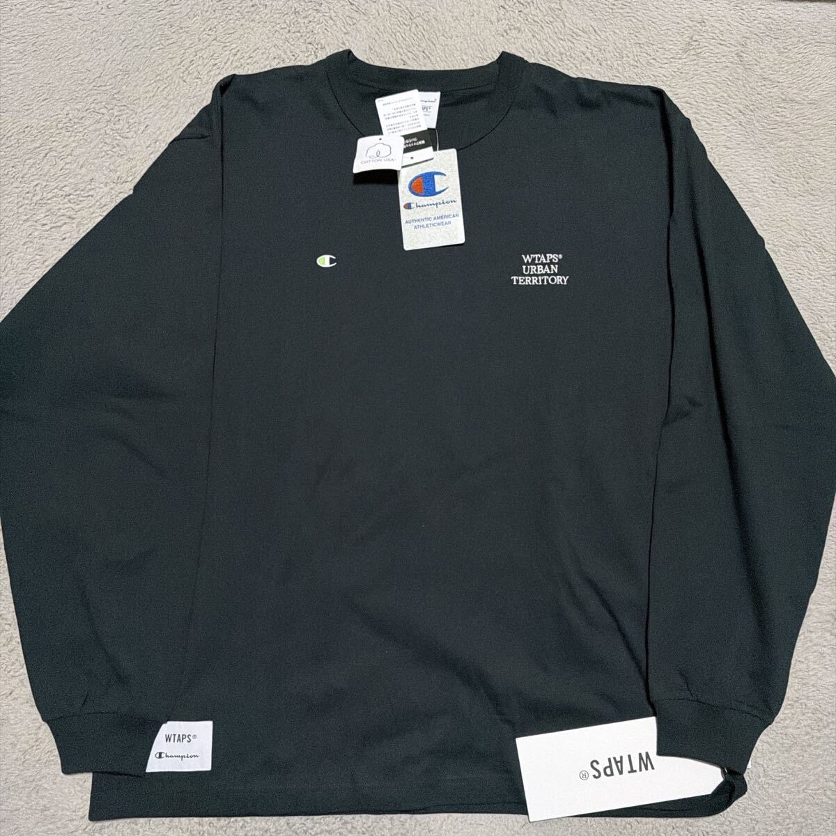wtaps ACADEMY LS CHAMPION ロンT BLACK L 【公式通販】