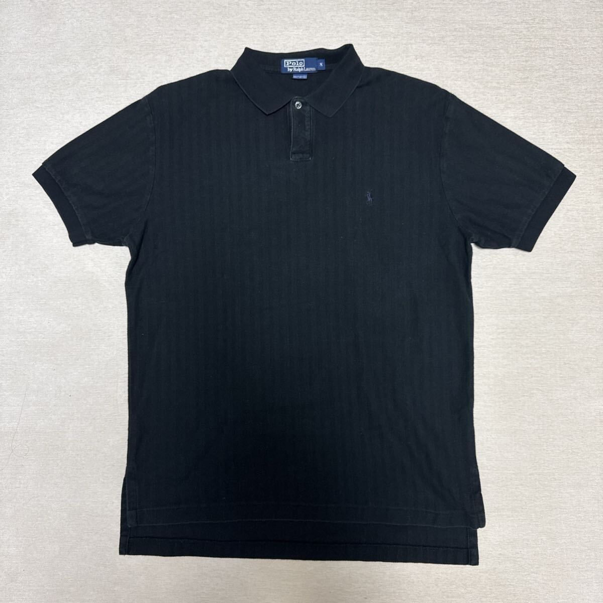 美品 ビンテージ Polo by Ralph Lauren Black ブラック ポロシャツ M 半袖