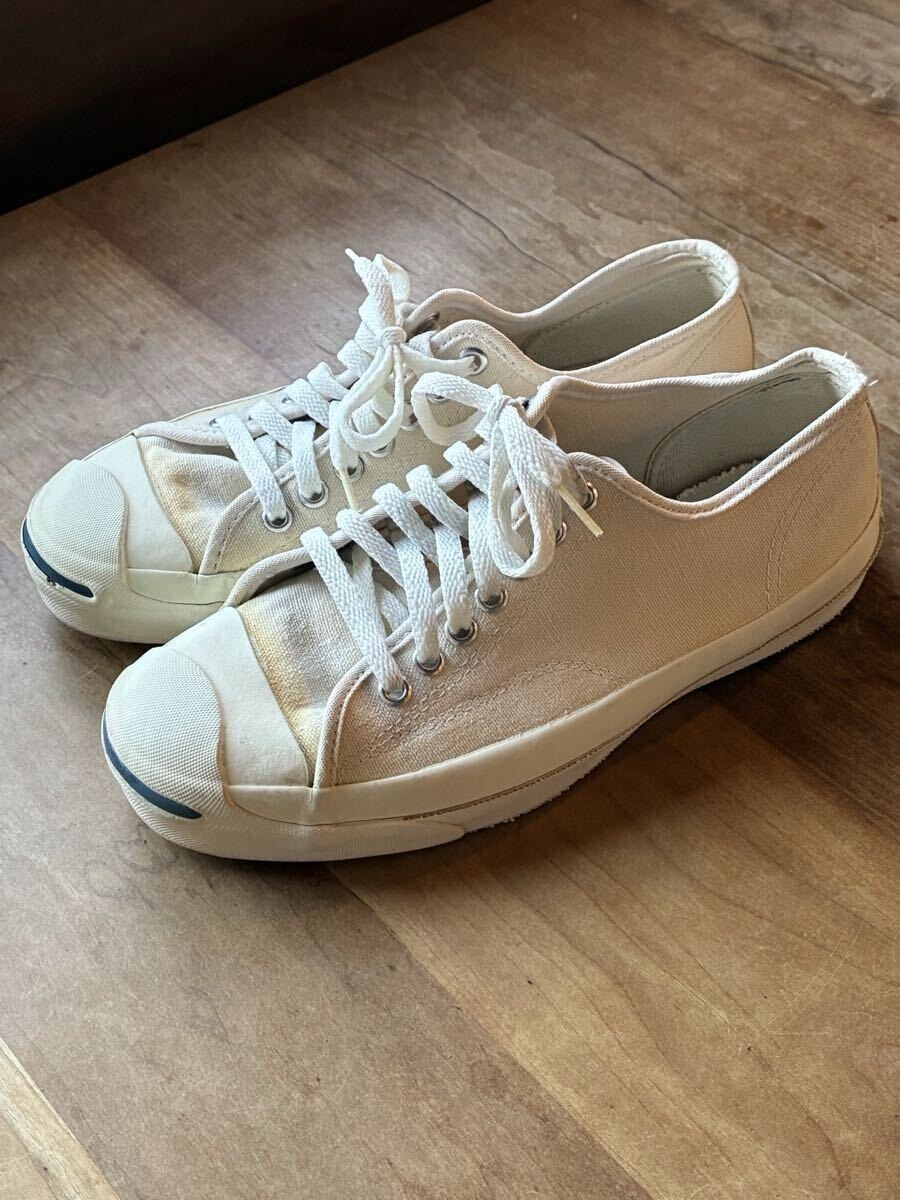 美品　ジャックパーセル 90s ビンテージ　US7.5 26.0センチ相当　 MADE IN ＵＳＡ　ＪＡＣＫ PURCELL CONVERSE コンバース　 スキャンバス