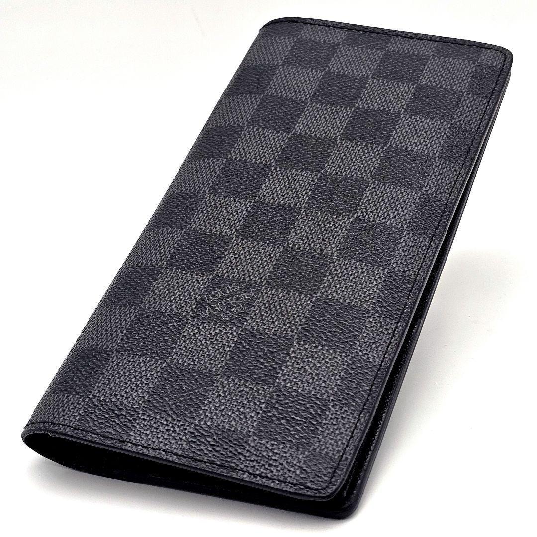 ルイヴィトン　ポルトフォイユ　ブラザ　長財布　ダミエグラフィット　二つ折り財布　市松模様　　G286
