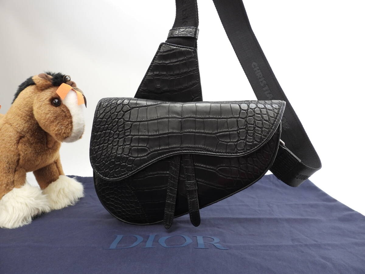 B (目立った傷や汚れなし)】Christian Dior ディオール ダブルサドル