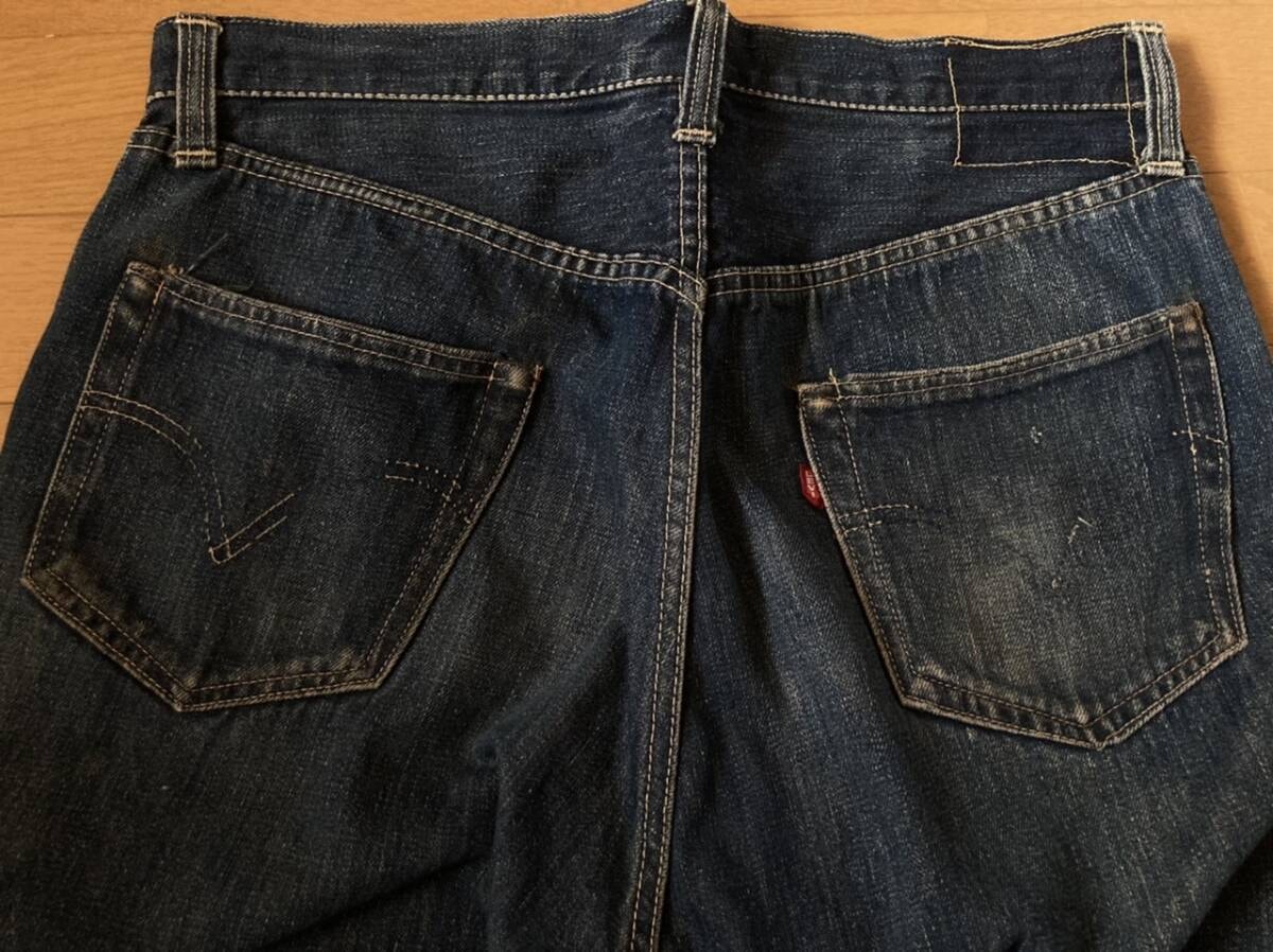 46モデル 40's LEVI'S 501XX 片面 革パッチ ビンテージ オリジナル　大戦