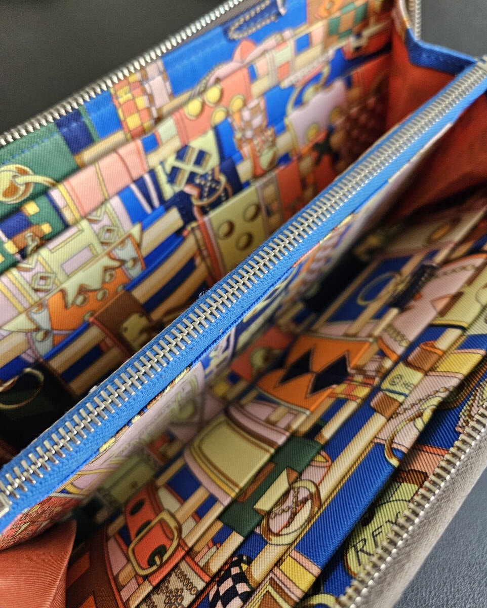 赤字覚悟 HERMES アザップ シルクイン エタン エプソン 長財布