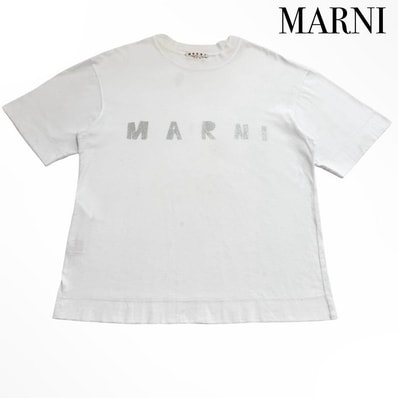 マルニ ロゴ入りオーガニックコットン Tシャツ マルニ ロゴ入りオーガニックコットン Tシャツ
