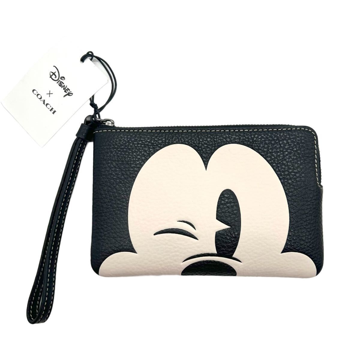 未使用に近い】COACH コーチ ディズニー ポーチ コラボ ミッキー
