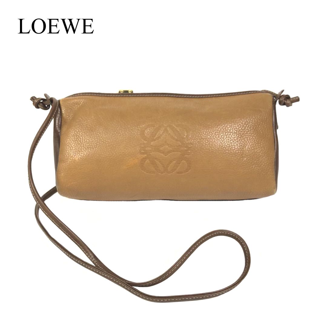 傷や汚れあり】ロエベ アマソナ 横長ショルダーバッグ ポシェットの  