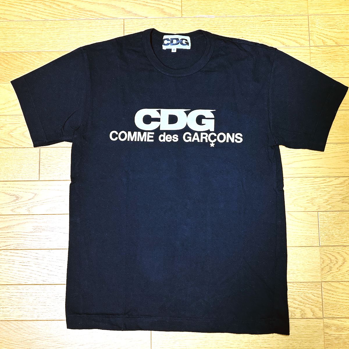 美品 CDG COMME des GARCONS Tシャツ Mサイズ ブラック シーディージー コムデギャルソン USED