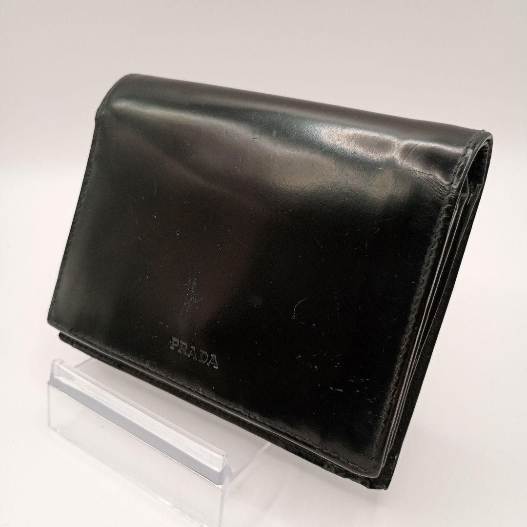 C (やや傷や汚れあり)】プラダ フィオッコ ラウンドファスナー 長財布