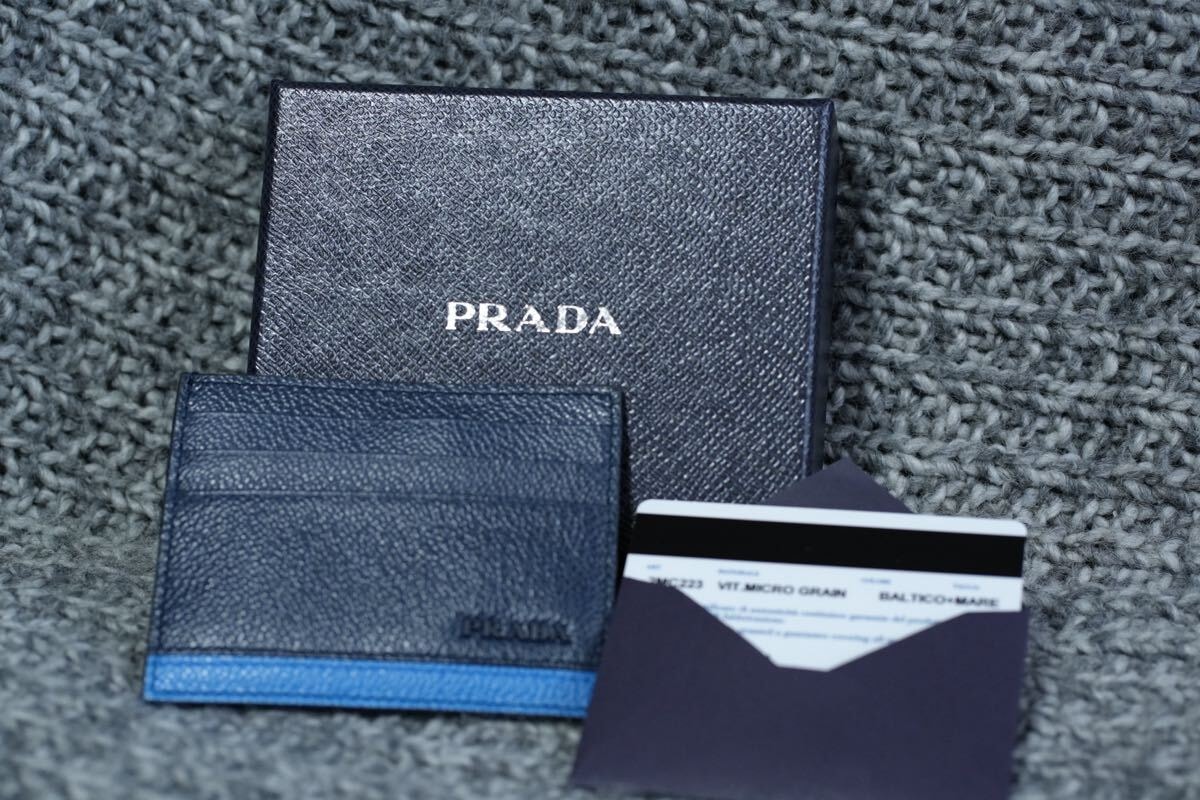 新品・未使用　プラダ PRADA カードケース　お財布　2MC223 ブラック レザー カードホルダー