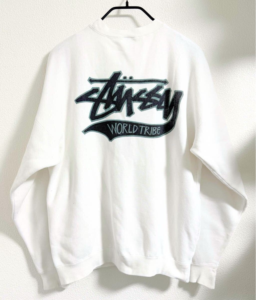 80s 黒タグ OLD STUSSY WORLD TRIBE SWEAT （ステューシー オールド ヴィンテージ スウェット vintage 90s