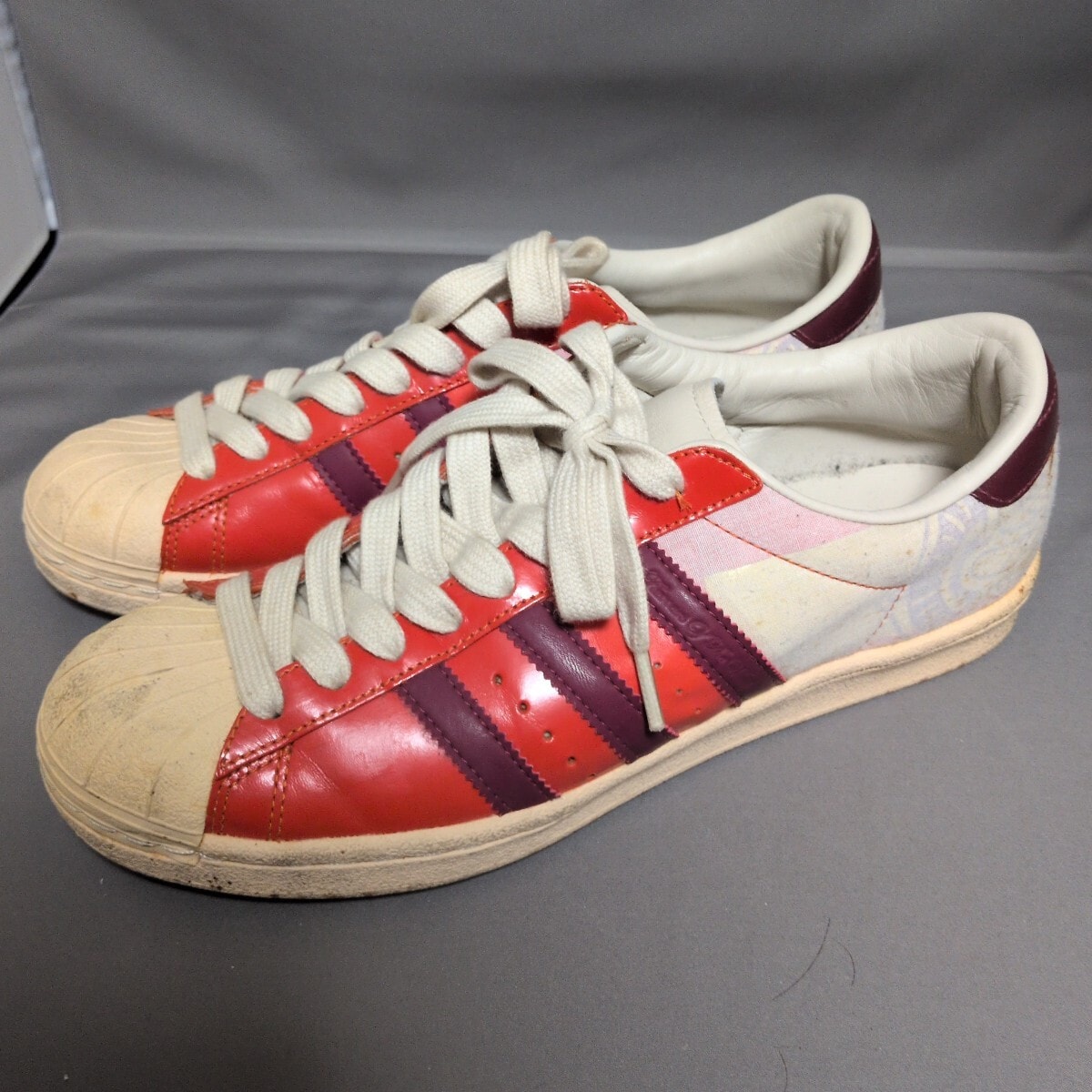 【割引】adidas アディダス★SUPERSTAR スーパースター ヴィンテージ★オレンジ/ワイン★27.5センチ