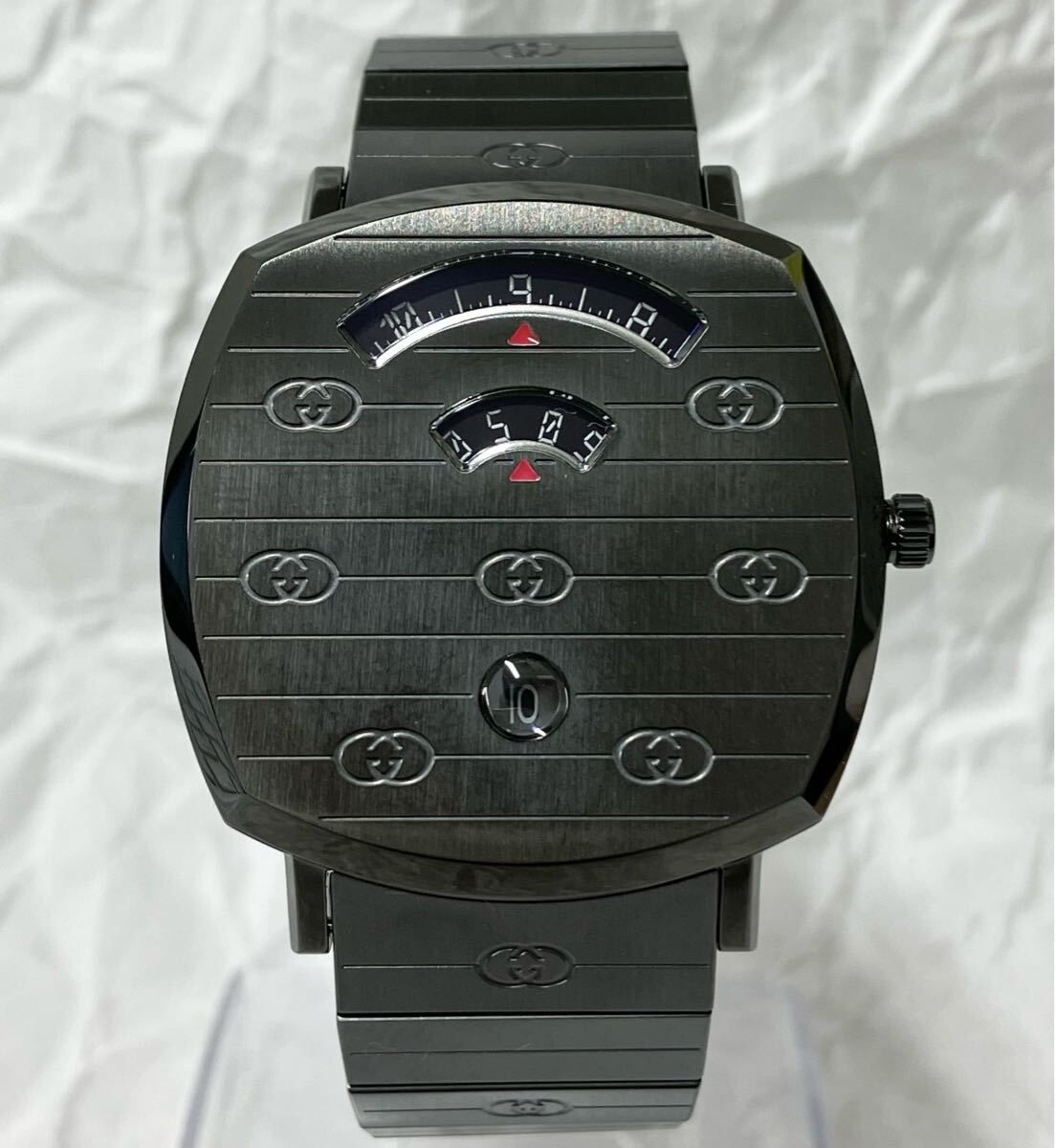 GUCCI グッチ グリップ 腕時計 メンズ 38mm ブラック YA-157429 未使用