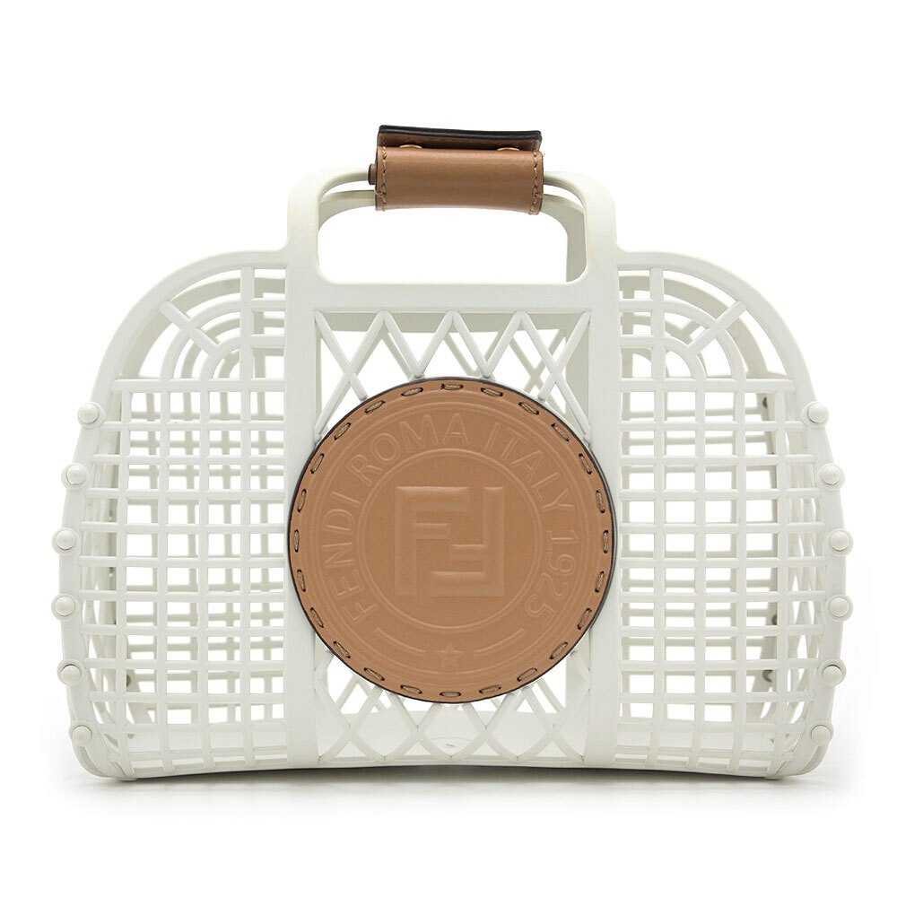 やや傷や汚れあり】中古 良品 フェンディ FENDI かごバッグ バスケット