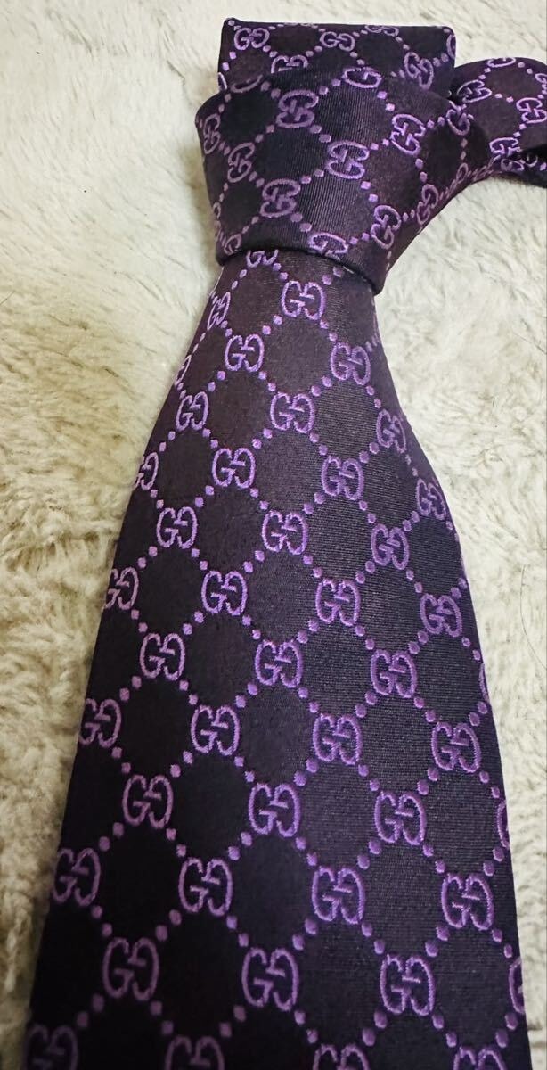B (目立った傷や汚れなし)】GUCCI グッチ ブランド ネクタイ クレスト
