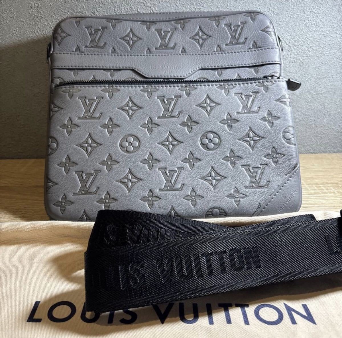 【超美品】LOUIS VUITTON グレー ショルダーバッグ ルイヴィトン