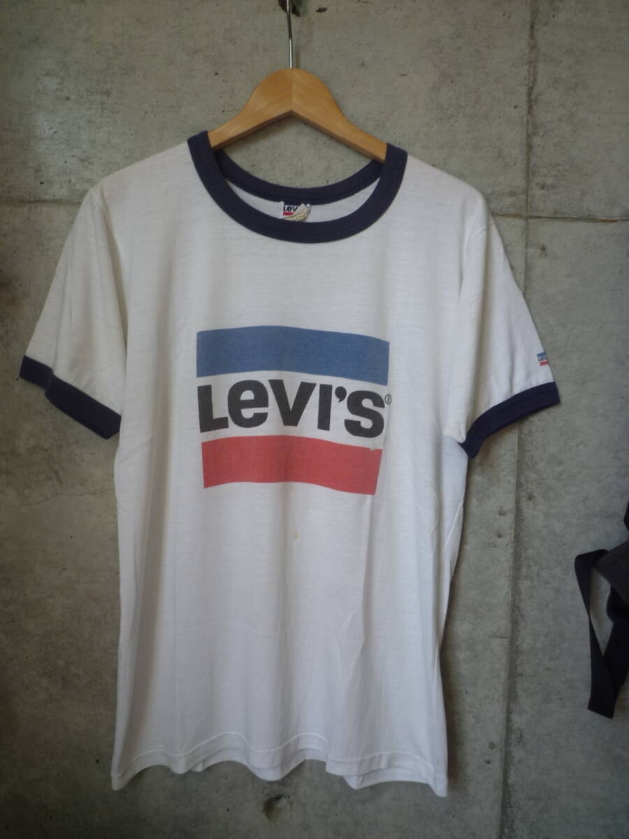 【レア】80s USA製 リーバイス Levi's リンガーTシャツ トリムシャツ ヴィンテージ vintage 70s 90s