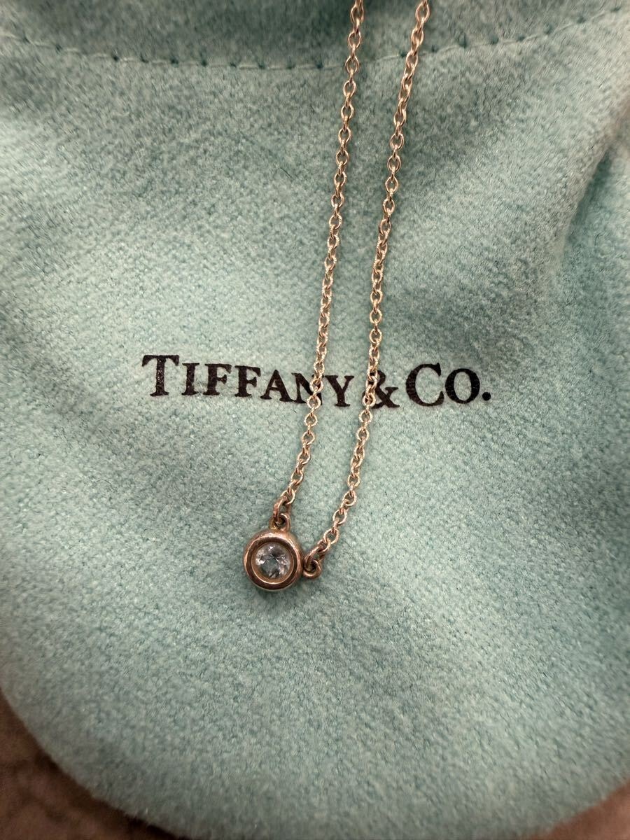 極美品即発送！ティファニー　ネックレス　バイザヤード　アクアマリン　925 ティファニー TIFFANY