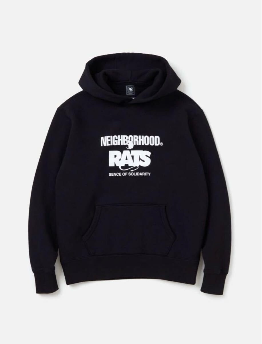 国内外の人気 HOODED NEIGHBORHOOD x 新古品】RATS パーカー XLの スウェット トップス