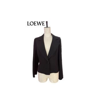 186497 LOEWE ロエベ ジャケット テーラード 黒 ブラック