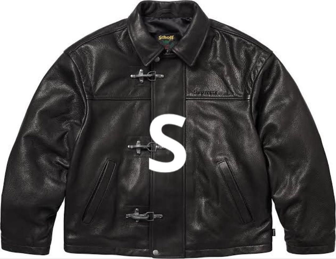 ［S］Supreme/Schott Leather Clip Jacket　シュプリーム ショット レザー クリップ ジャケット
