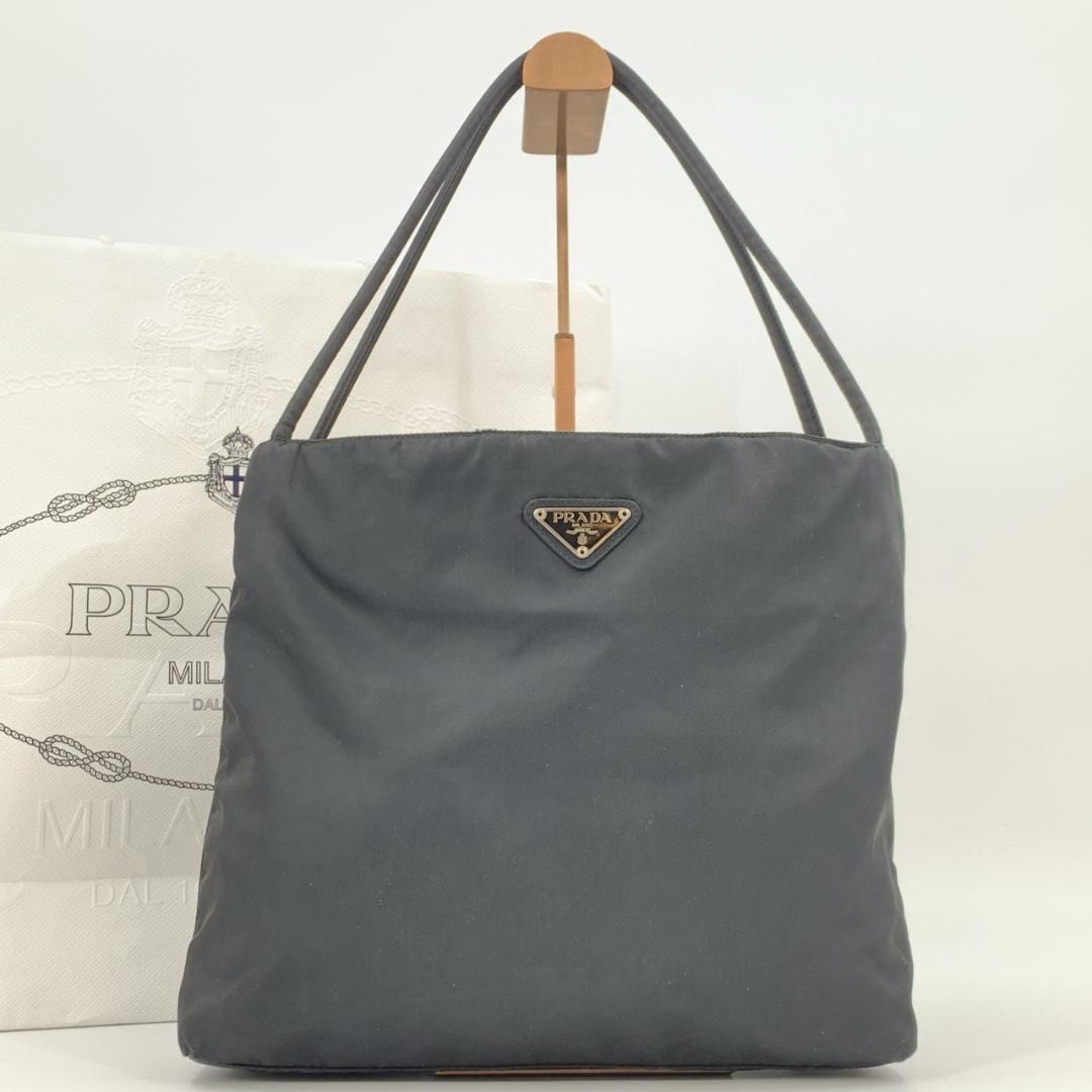 C (やや傷や汚れあり)】PRADA プラダ テスートナイロン ハンド トート 
