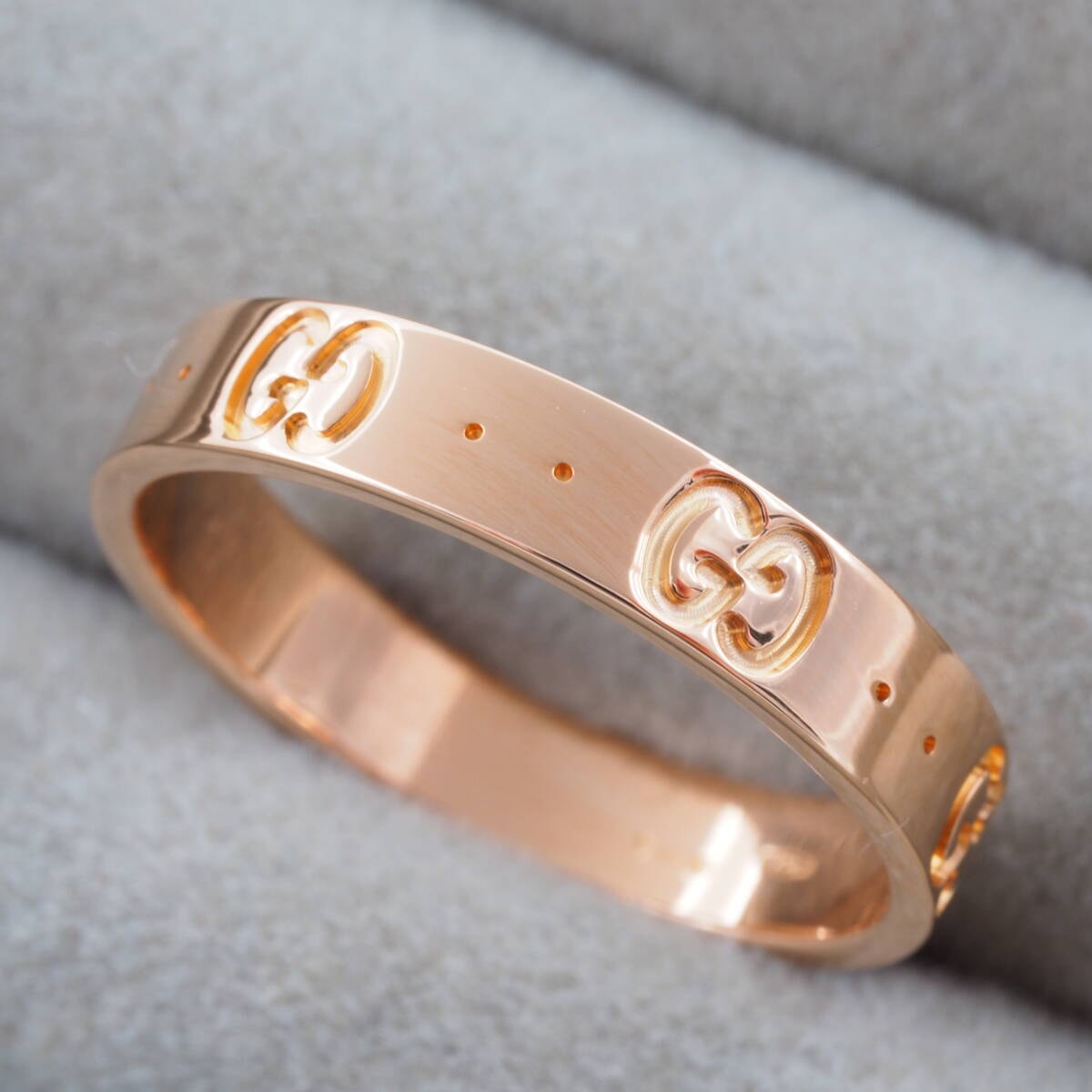 グッチ リング アイコンスリム 17号 K18PG