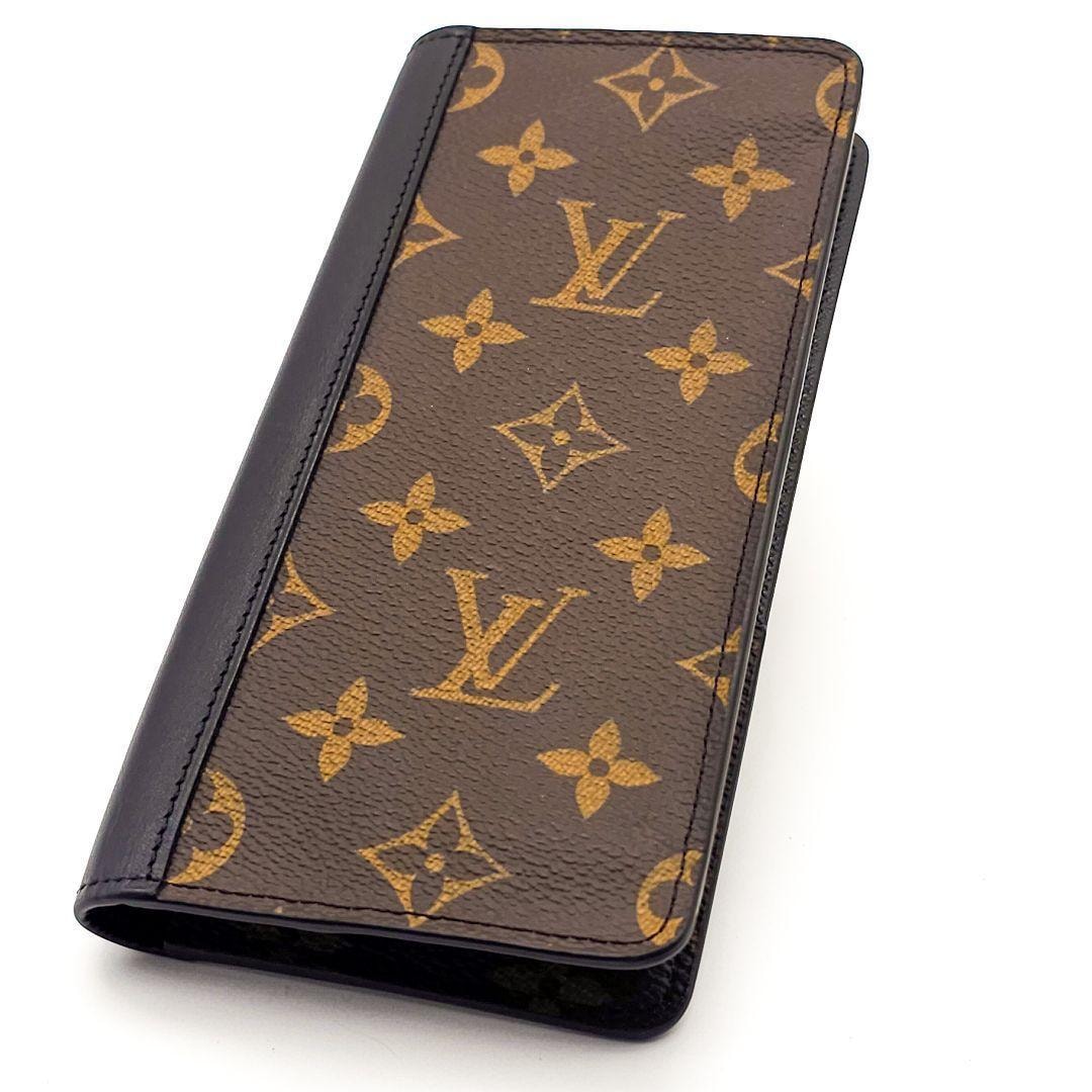 ルイヴィトン　ポルトフォイユ　タノン　マカサー　二つ折り財布　モノグラム　A458