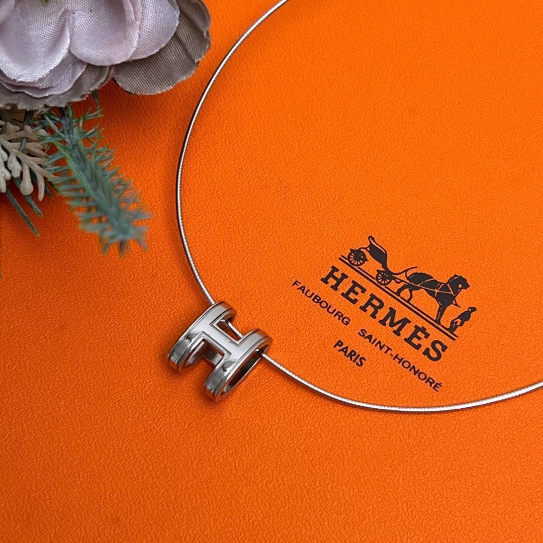 HERMES エルメス ポップアッシュ シルバー SV925 ネックレス