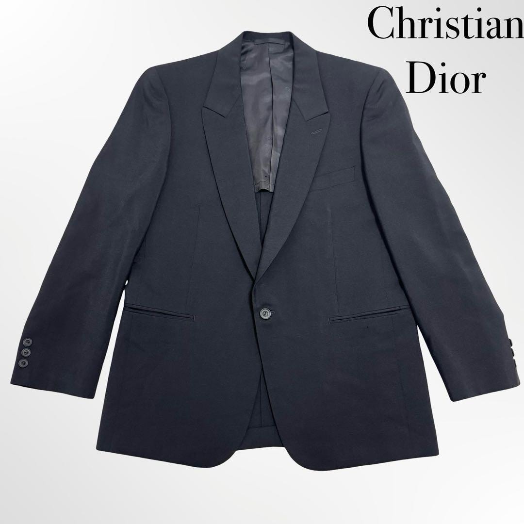 Christian Dior クリスチャン ディオール メンズ ジャケット アウター 上着 洋服 ブラック ウール100% M