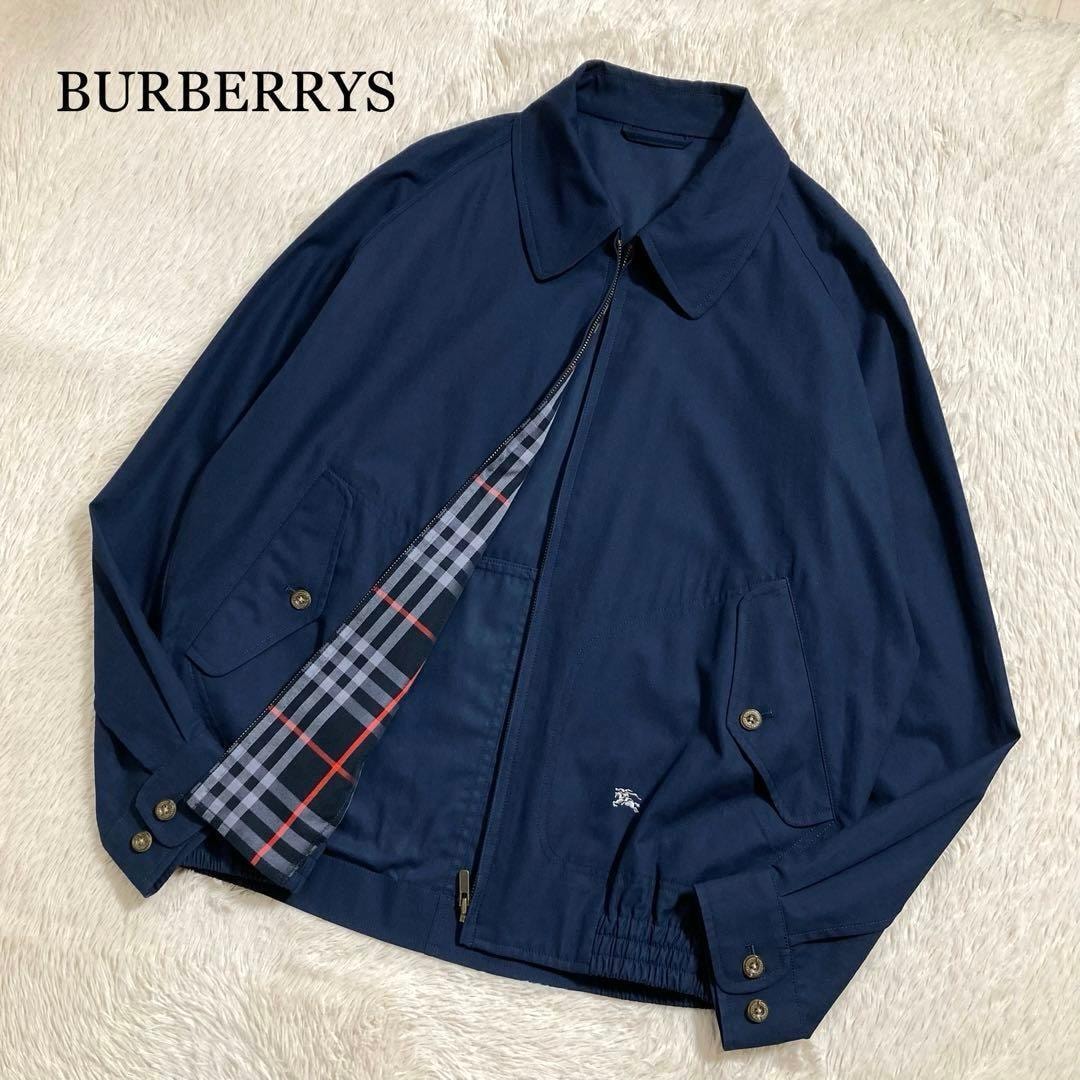 極美品 BURBERRYS バーバリーズ スウィングトップ ブルゾン ホースロゴ ノバチェック コットン L