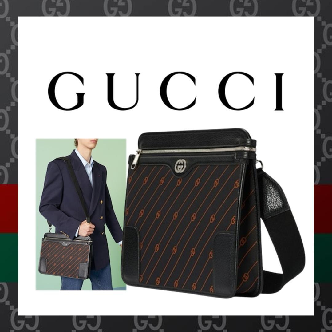 ○★新品 未使用 GUCCI インターロッキングミディアムメッセンジャーバッグ 新品・未使用(ワケあり)】○☆新品 未使用 GUCCI インター
