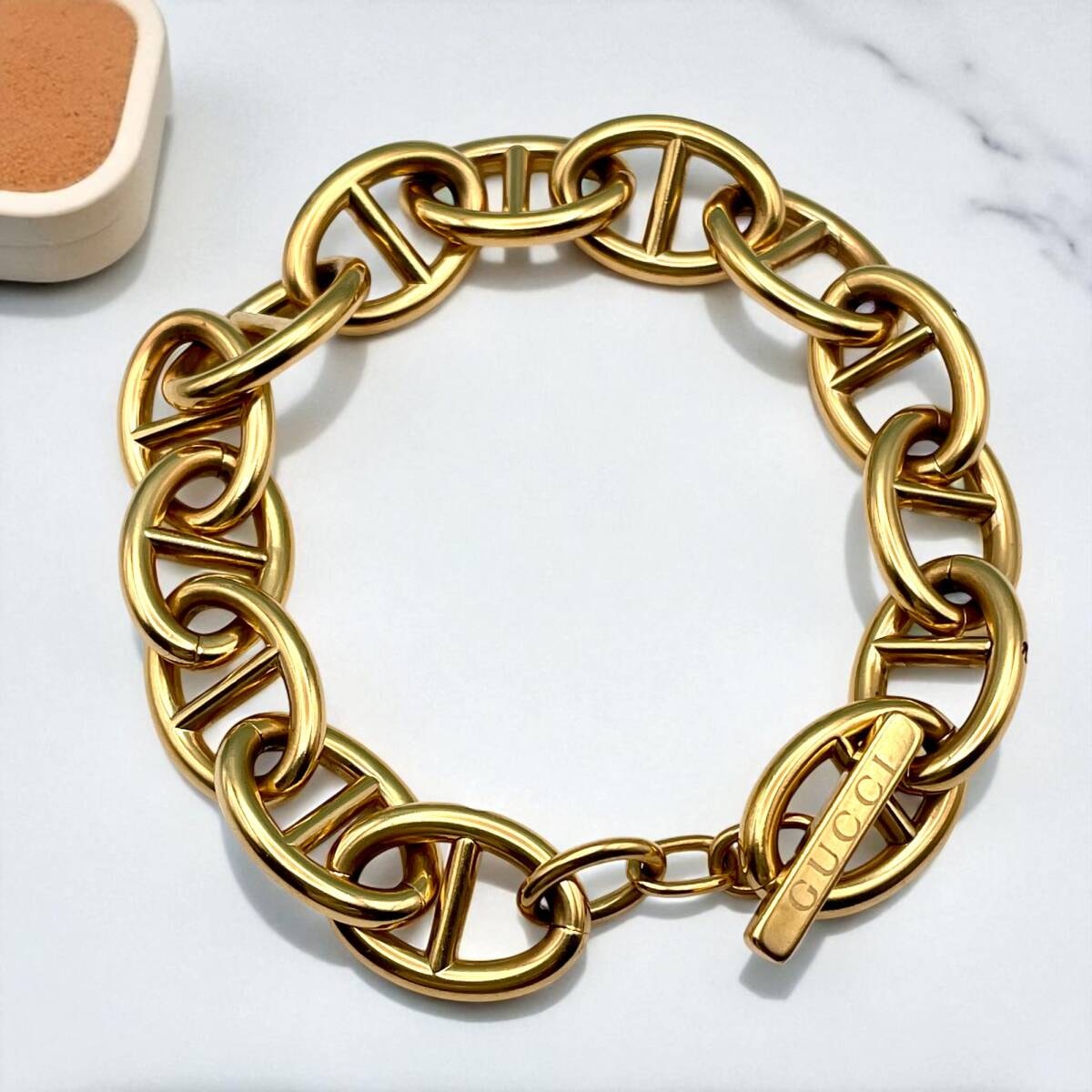 目立った傷や汚れなし】極美品 □ GUCCI グッチ アンカー