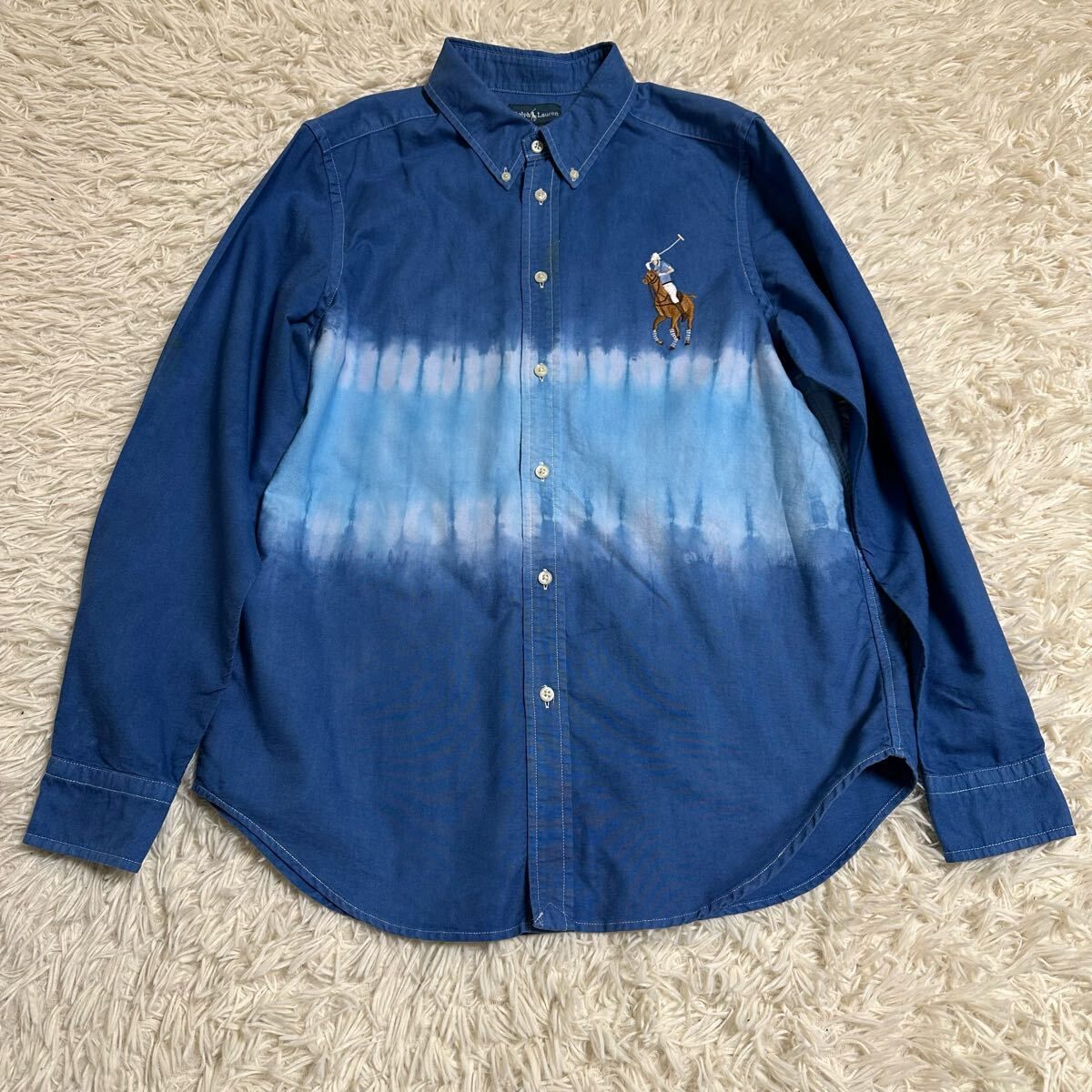 【RalphLauren】ラルフローレン XL シャツ 長袖 刺繍 ポニー