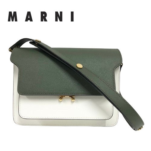 ○★新品未使用　MARNI (マルニ)　トランク　ミディアム ショルダーバッグ　マルチカラー★○