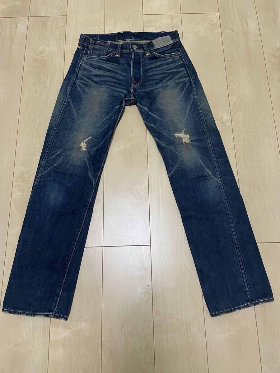 LEVI'S 501XXローライズ 日本製 リーバイスW30 66501-0056 ダメージカスタム復刻　中古