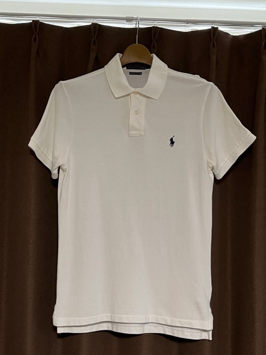 【美品】POLO RALPH LAUREN ポロシャツ カスタムスリムフィット Sサイズ ポロラルフローレン