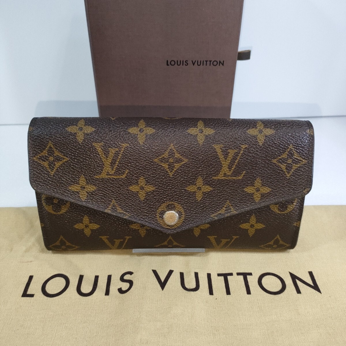 美品 LOUIS VUITTON ポルトフォイユサラ モノグラム 長財布