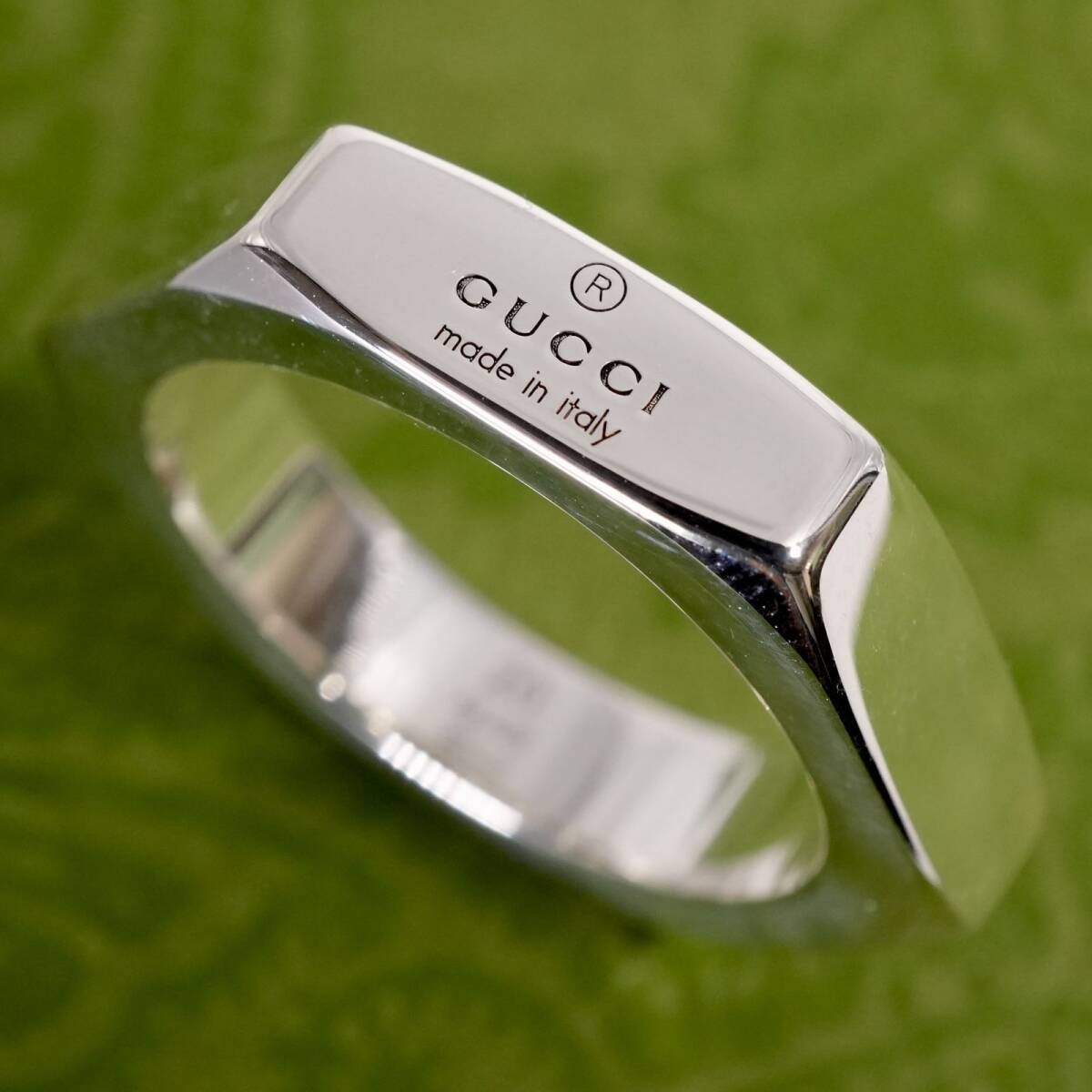 目立った傷や汚れなし】希少19.5号 グッチ ヘキサゴン トレードマーク